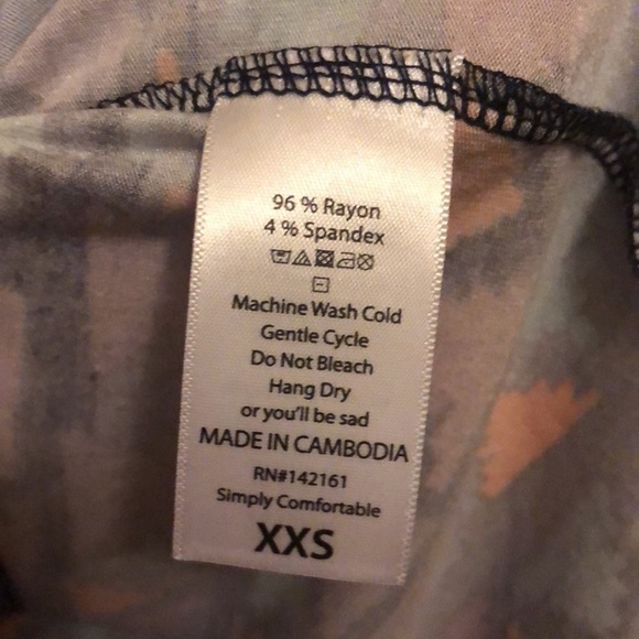 𝅺lularoe size XXS Irma - Picture 4 of 4